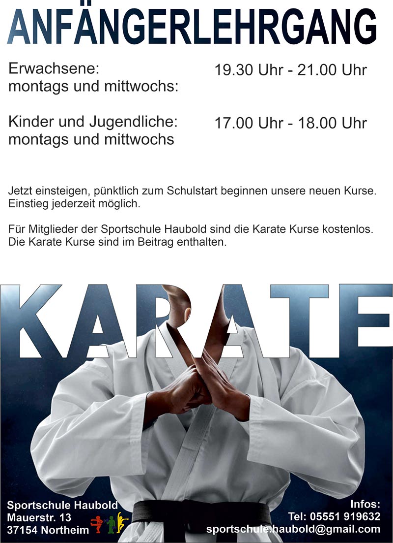 Karate Kurs Flyer